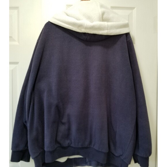 King size mens sherpa lined full zippered hoodie size 3xl big - Picture 2 of 11